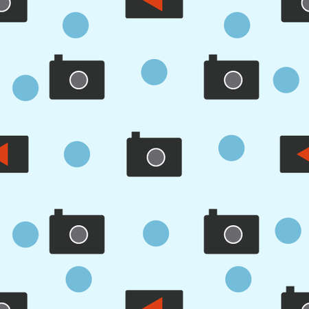 The pattern of the camera and the play iconのイラスト素材