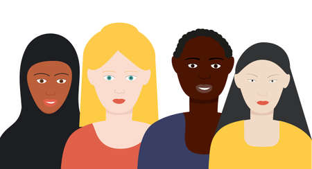 Racial equality of women for use in web design