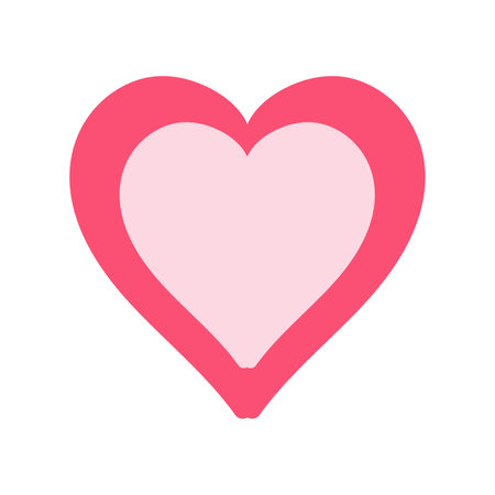 Heart on a light background for clipart. Vector isolated image for use as a background web design or printのイラスト素材