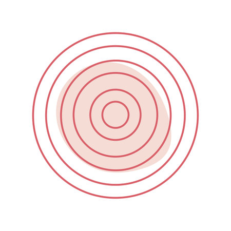 Abstract circle and spot with stripes on white. Vector isolated image for use in web design or as a print for a T-shirtのイラスト素材