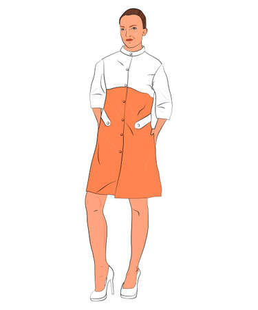 The illustration of medical clothesのイラスト素材