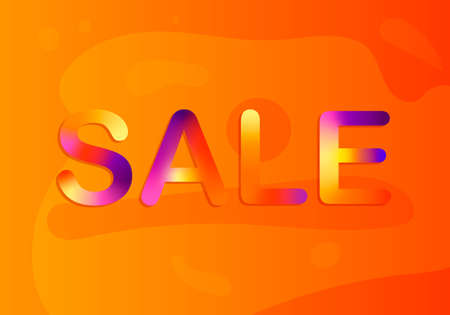 Sale banner layout design. Colorful vector illustration.のイラスト素材