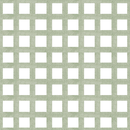 Soft green wallpaper with squares, ideal for baby and children's rooms. Seamless Watercolor Checkered Pattern. Plaid grid Background for textile design or wrapping paper.の写真素材