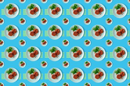 Seamless pattern of healthy natural sweetness of kozinaki are prepared from peanuts, honey and...