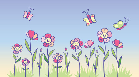 Spring flowersのイラスト素材