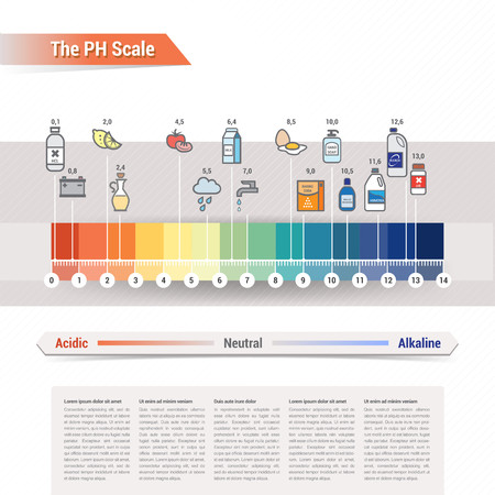 The PH scaleのイラスト素材