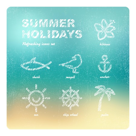 Summer holidaysのイラスト素材
