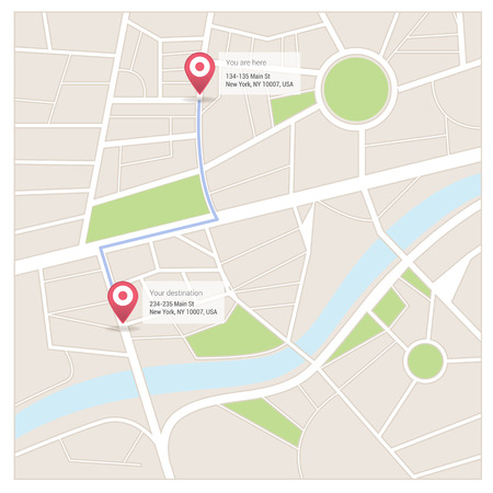 Street mapのイラスト素材