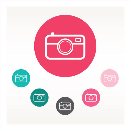 Camera iconsのイラスト素材