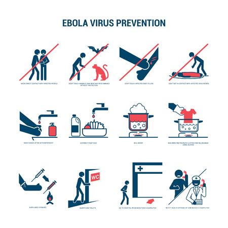 Ebola virus preventionのイラスト素材