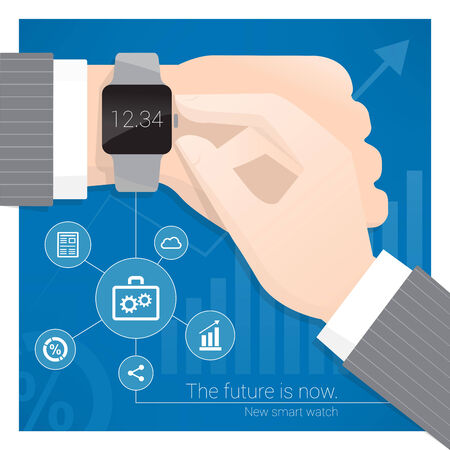 Smart watchのイラスト素材