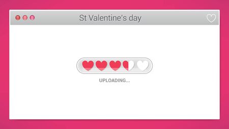 St Valentines bannerのイラスト素材