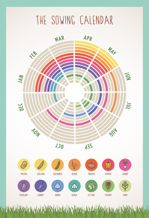 Gardener calendarのイラスト素材
