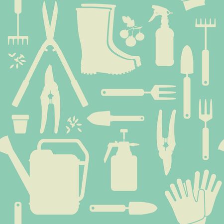 Gardening patternのイラスト素材