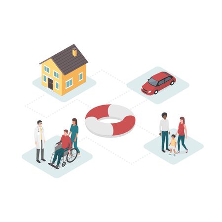 Financial plans and services concept illustration.のイラスト素材