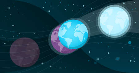 New earth and awakening, spirituality and ascension conceptのイラスト素材