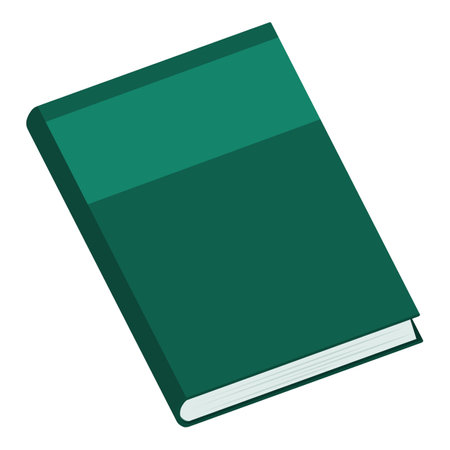 Hardcover book, learning and education concept, isolated iconのイラスト素材