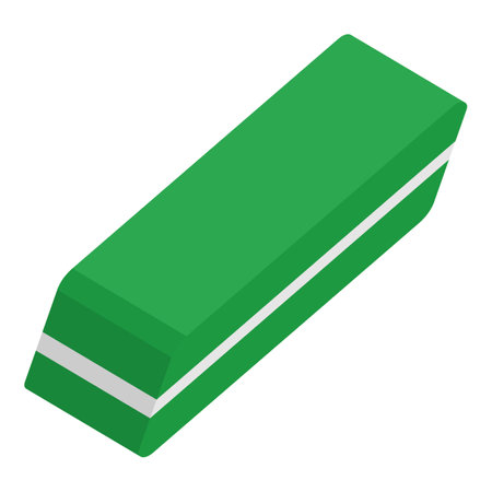 Rubber eraser school supplies isolated iconのイラスト素材