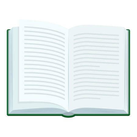 Hardcover book, learning and education concept, isolated iconのイラスト素材