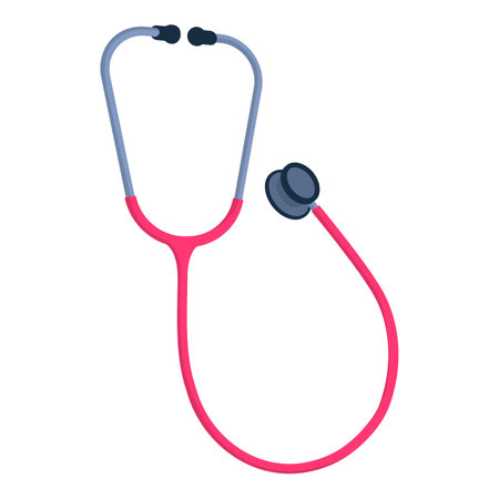 Professional medical stethoscope, medicine and healthcare concept, isolatedのイラスト素材