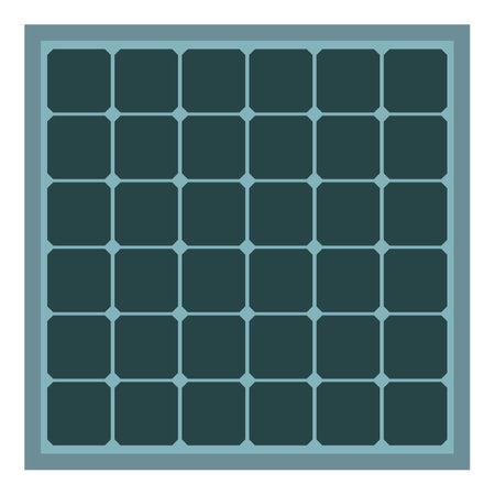 Portable small solar panel isolated, sustainable power generatorのイラスト素材