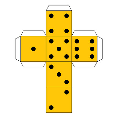 Flat paper says template scheme: games conceptのイラスト素材
