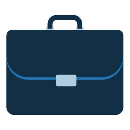 Professional business briefcase isolated icon, work and career conceptのイラスト素材