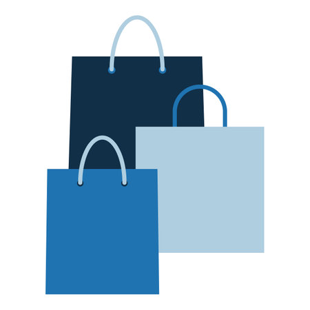 Many shopping bags: shopping and sale iconのイラスト素材