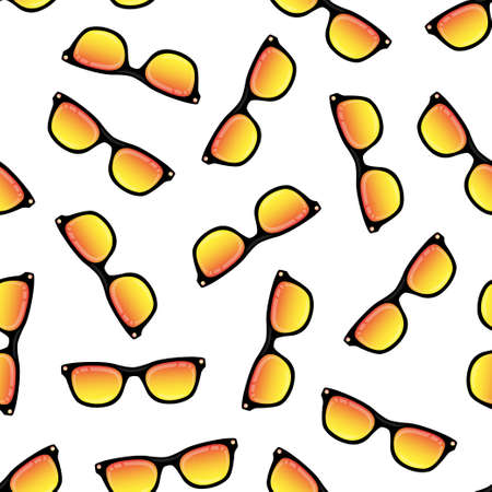 Sunglasses with colored glasses pattern.のイラスト素材