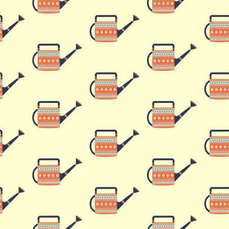 Seamless background from tools for gardening. Pattern.