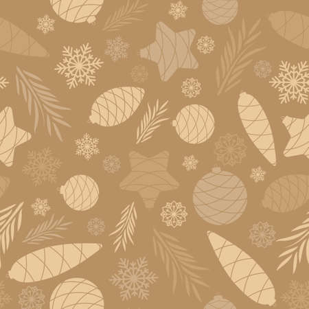 Happy Holidays related pattern.のイラスト素材