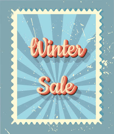 poster in vintage retro styleのイラスト素材