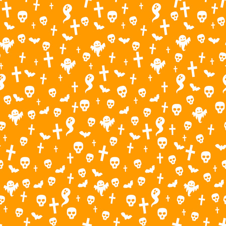 Halloween background, seamless pattern Vector illustrationのイラスト素材