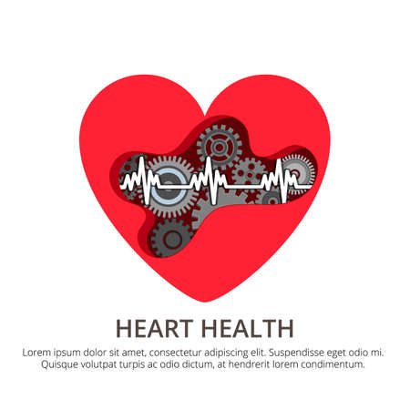 Health care cardiology creative concept. Healthy Heart with theのイラスト素材