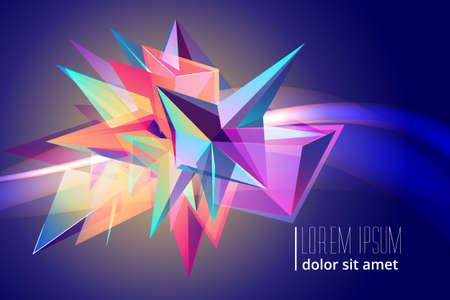 Colorful background,  geometric rumpled triangular low poly origami style gradient illustration...