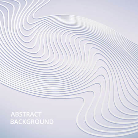 Vector soft color background of abstract waves. White elegant liの写真素材