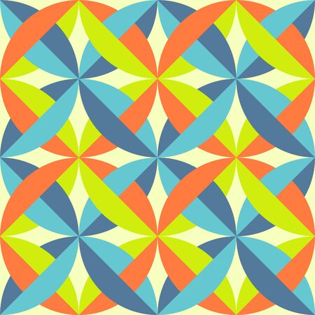 geometric pattern in four colorsのイラスト素材