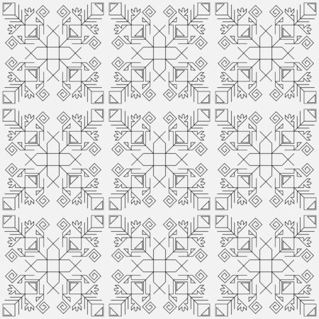 seamless pattern of straight lines, black and white graphicsのイラスト素材