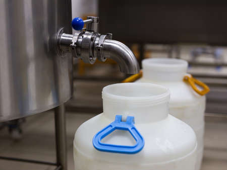 equipment of a private cheese factory and stages of preparation and production