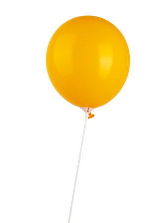 colored balloons on sticks, isolate on a white backgroundの写真素材