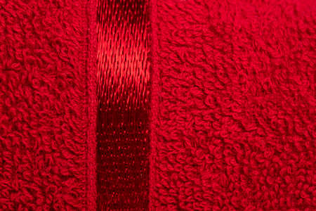 terry bath towels made of cotton, isolate for clipping on a white backgroundの写真素材