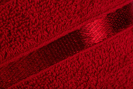 terry bath towels made of cotton, isolate for clipping on a white backgroundの写真素材