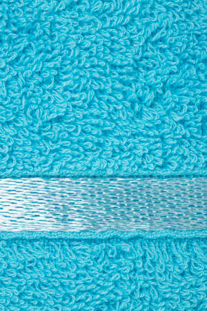 terry bath towels made of cotton, isolate for clipping on a white backgroundの写真素材