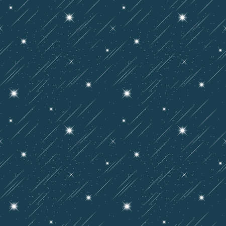 seamless pattern of white stars and lines on a dark backgroundの写真素材