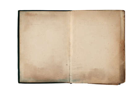 yellow stained paper, texture, old sheets from a book, isolate on a white background