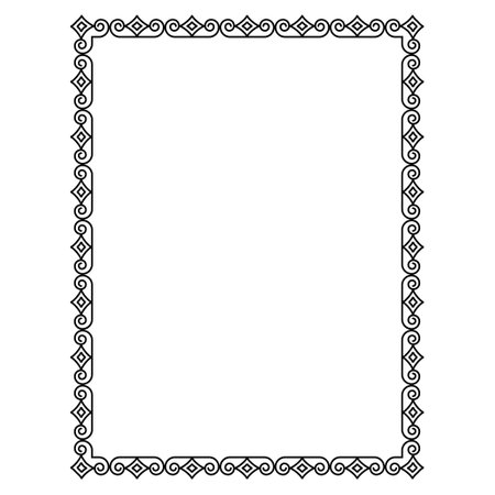 vector frames black on a white backgroundのイラスト素材