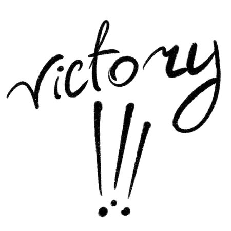 black and white lettering for the school yearbook, hand-drawn, clipartの写真素材