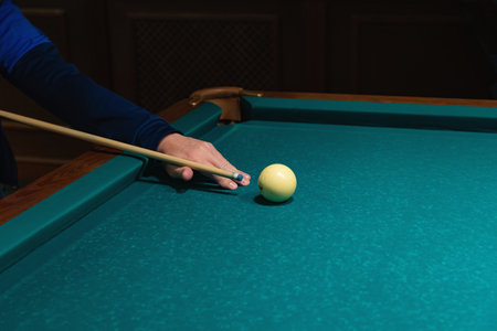 billiard balls on a table with green cloth, leisure activities, sports games