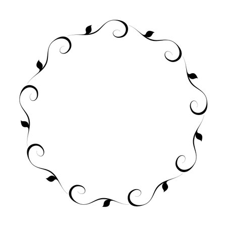 vector frames black on a white backgroundのイラスト素材