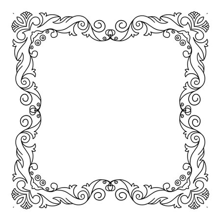 vector frames black on a white backgroundのイラスト素材